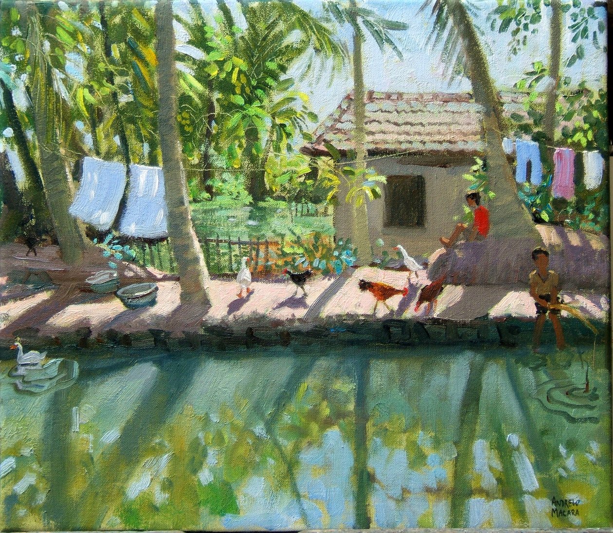 Backwaters, India by Andrew Macara
