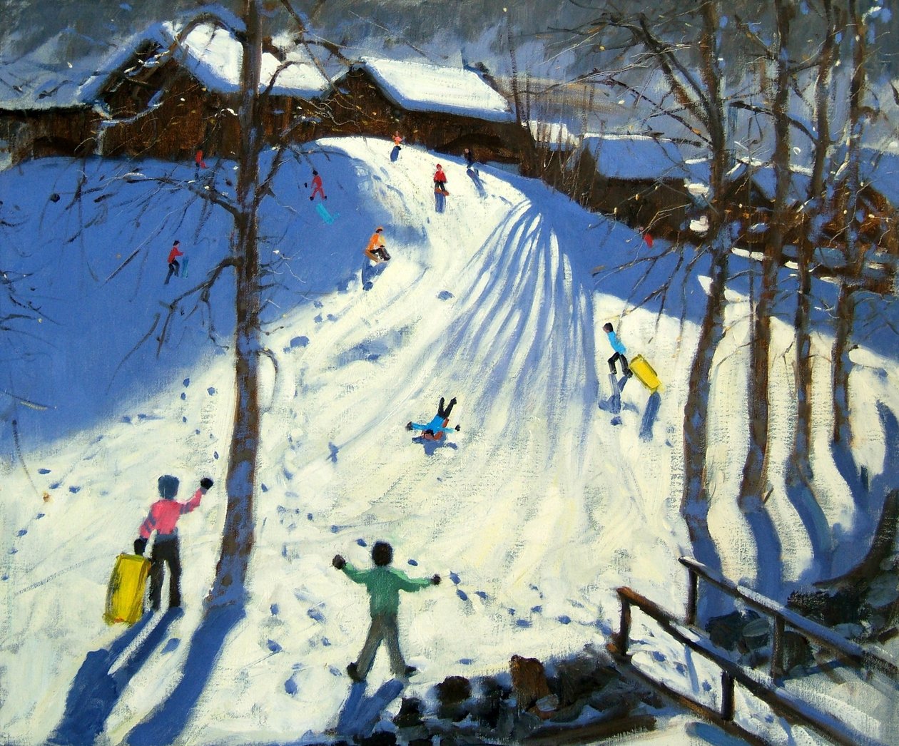 The Footbridge, Morzine by Andrew Macara