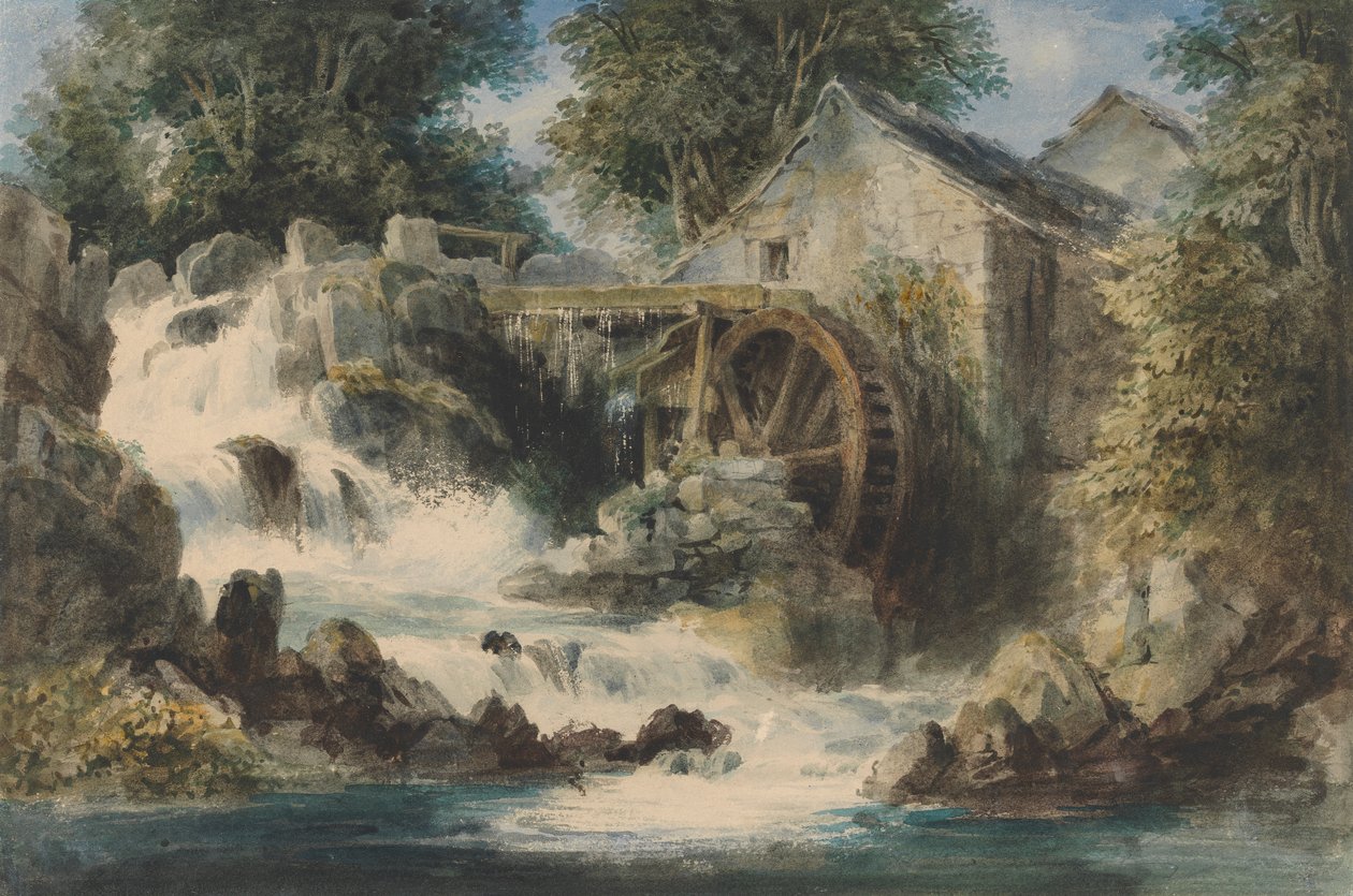An Overshot Mill by Andrew Nicholl