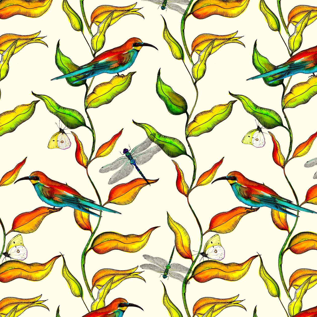Bee Eaters, 2017 by Andrew Watson