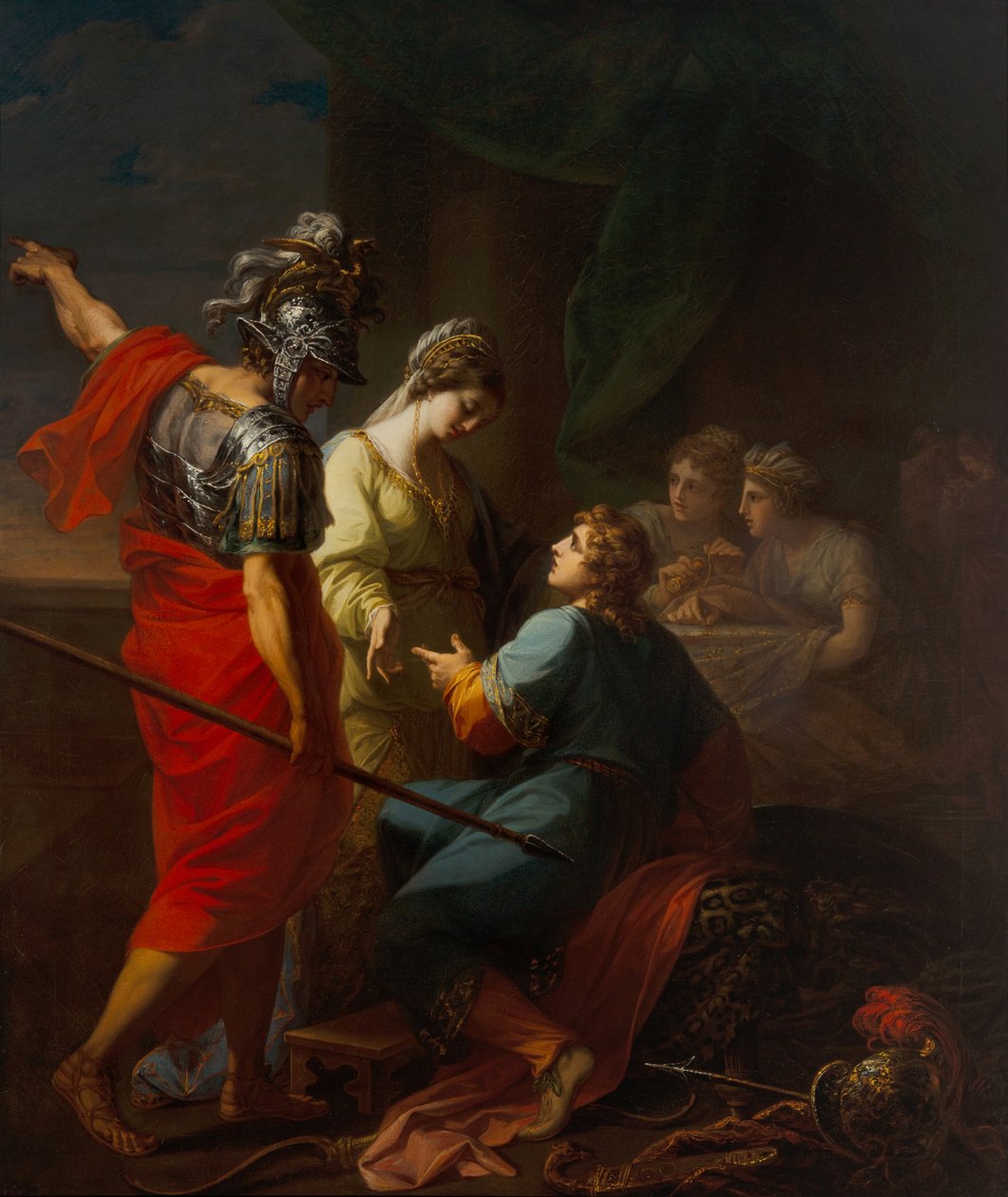 Hector, Paris and Helena by Angelica Kauffman