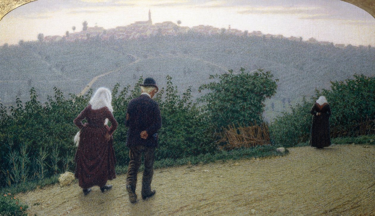 Sunday Dawn by Angelo Morbelli