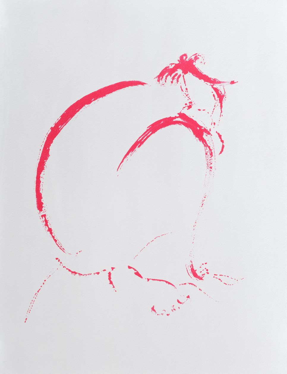 Folded Nude Crimson by Angie Kenber