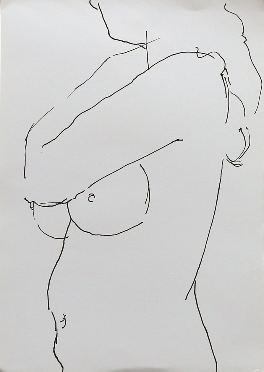 Nude with Folded Arm by Angie Kenber