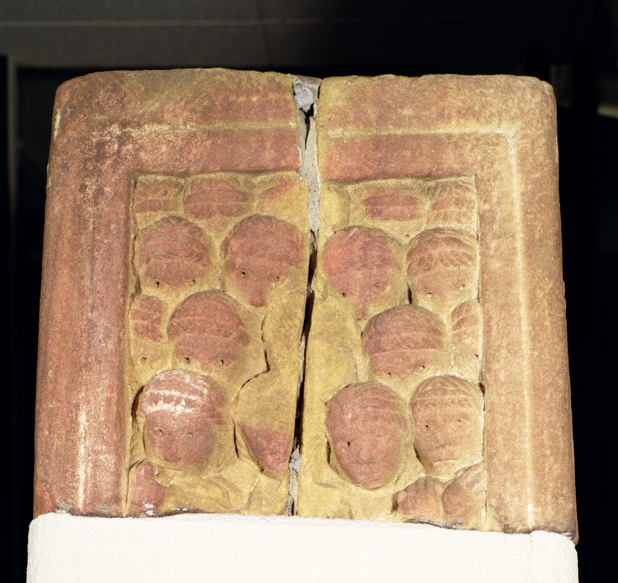 Rothbury Cross shaft fragment depicting a crowd scene, 800-850 AD by Anglo Saxon