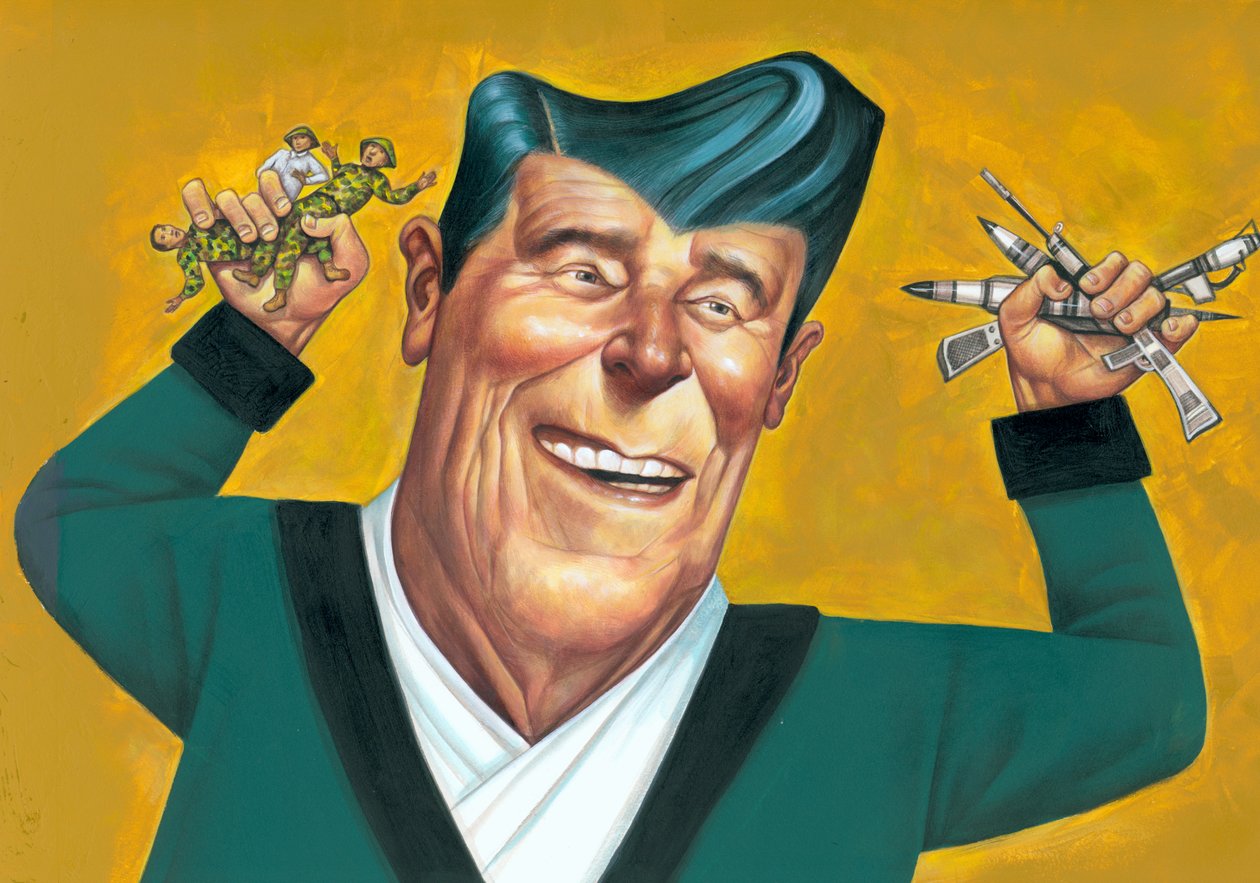 Ronald Reagan by Anita Kunz