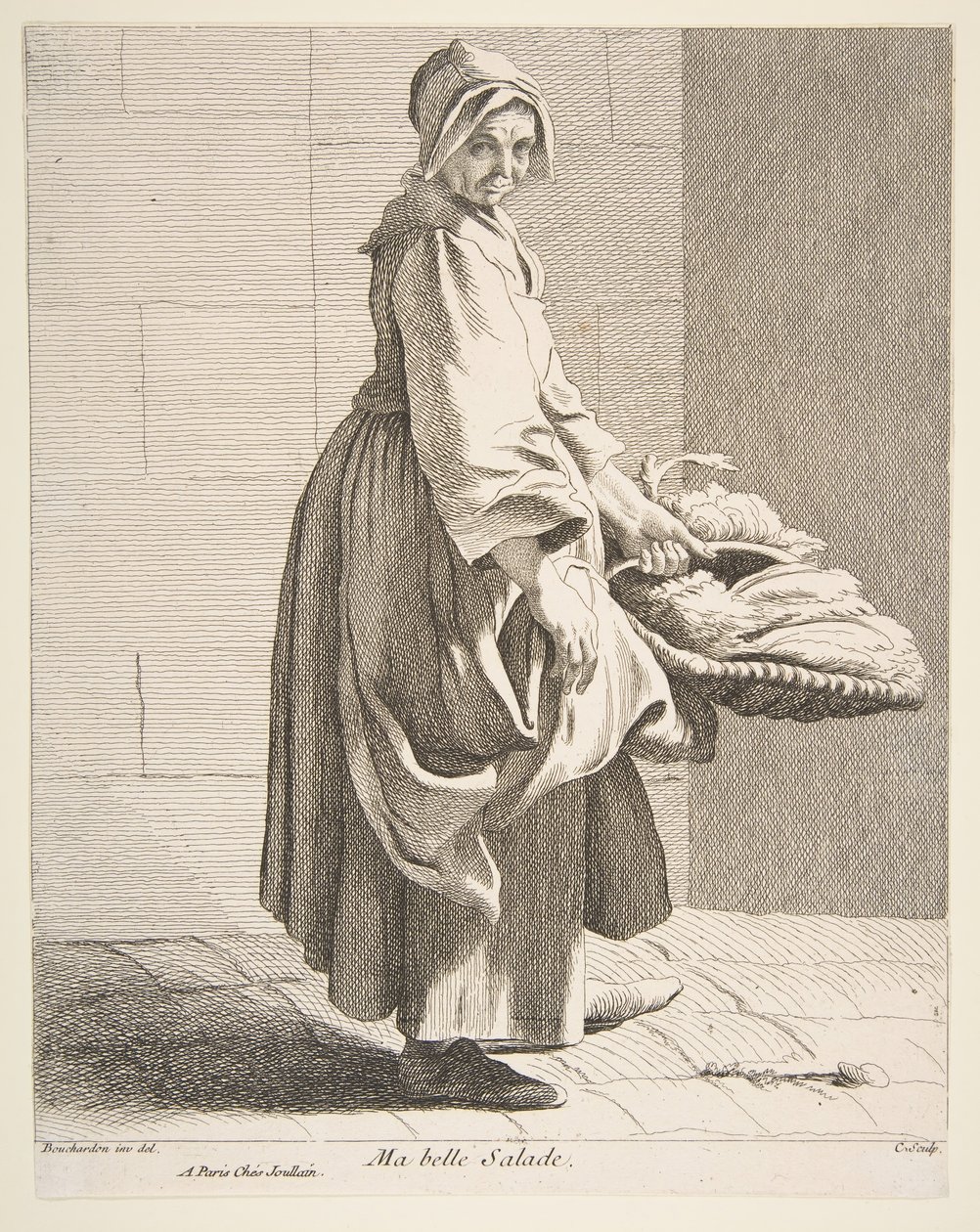 Lettuce Seller by Anne Claude Philippe de Caylus