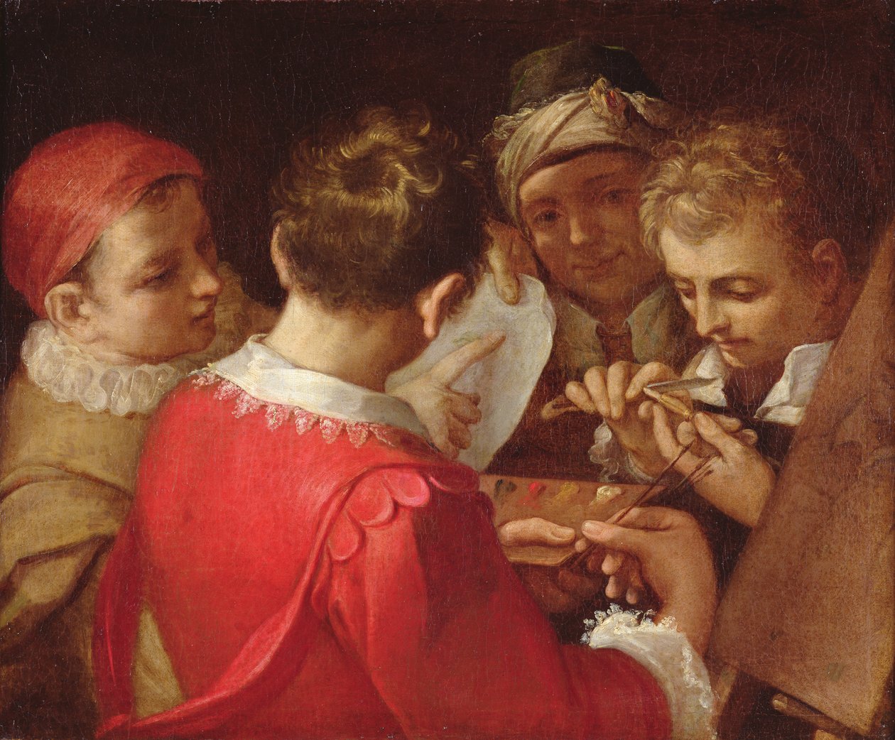Group of Artists by Annibale Carracci
