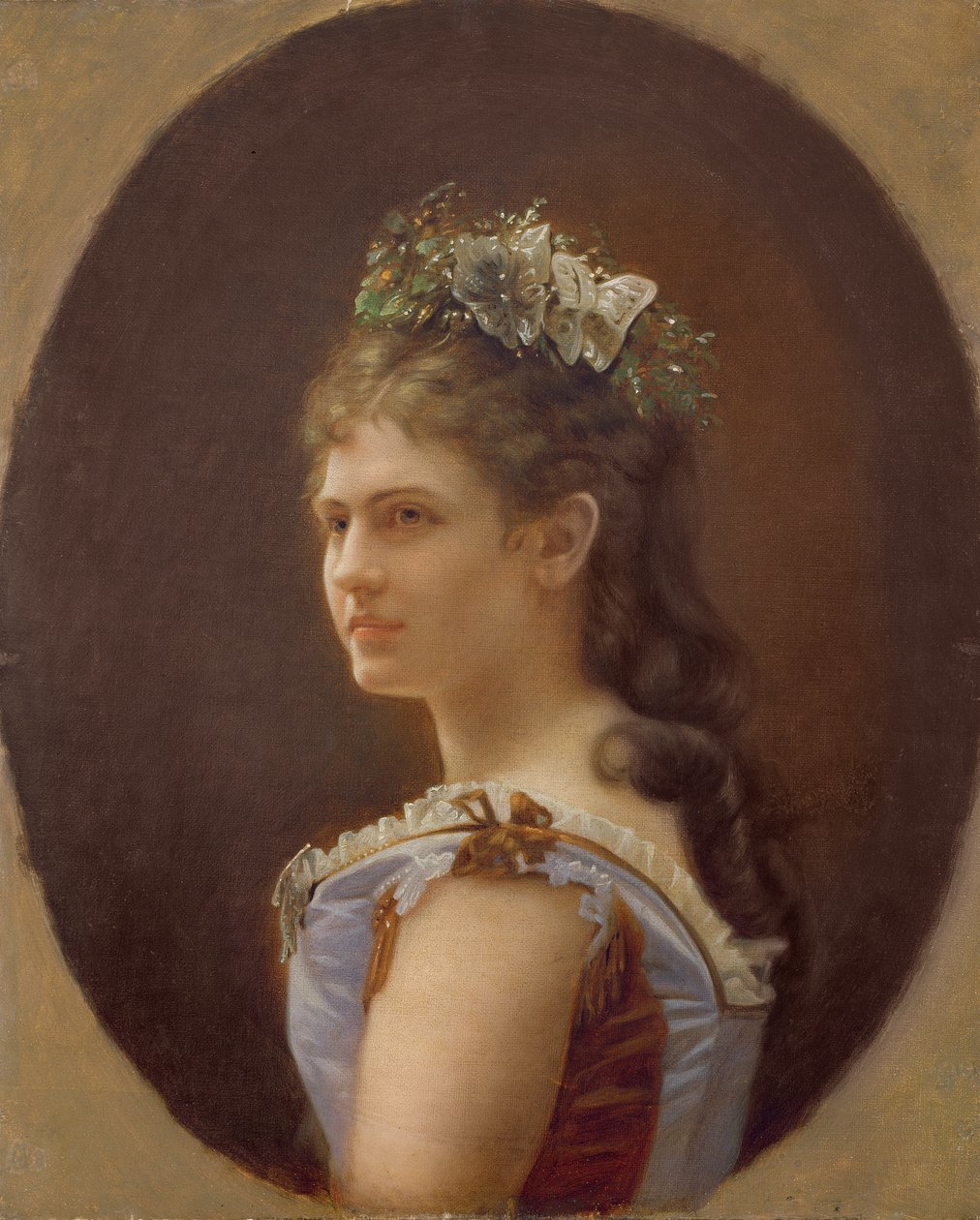 Katharina Schratt, mistress of Emperor Franz Joseph of Austria, 1880 by Unbekannt Unbekannt