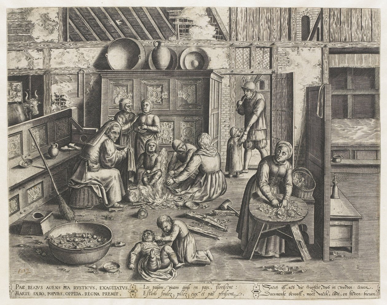 Peasant Interior by Anonymous