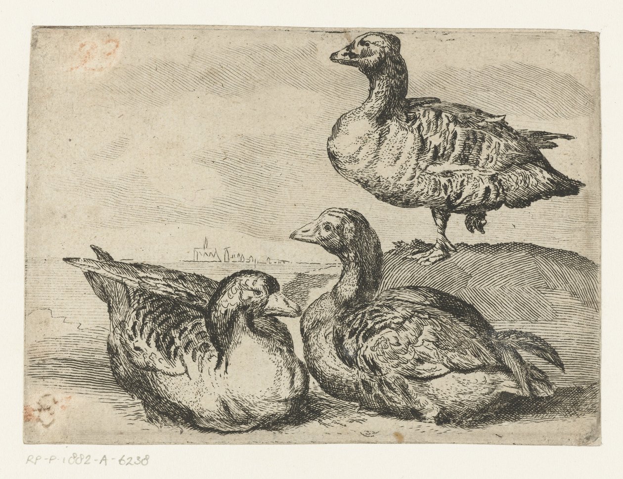 Three Geese by Anonymous