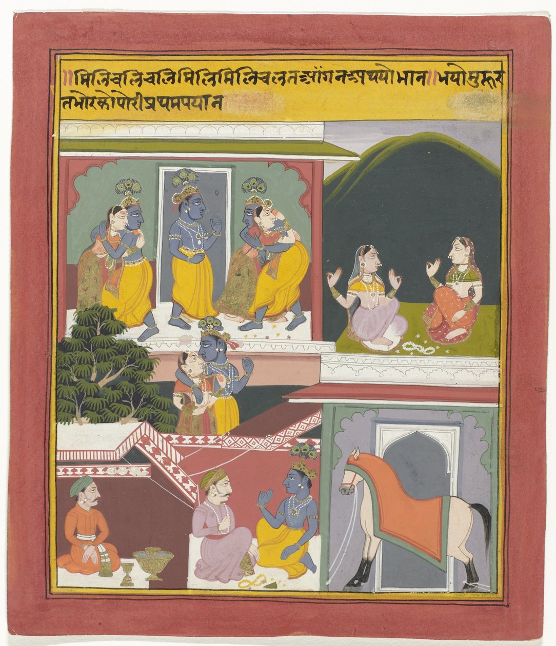 Krishna and Radha by Anonymous