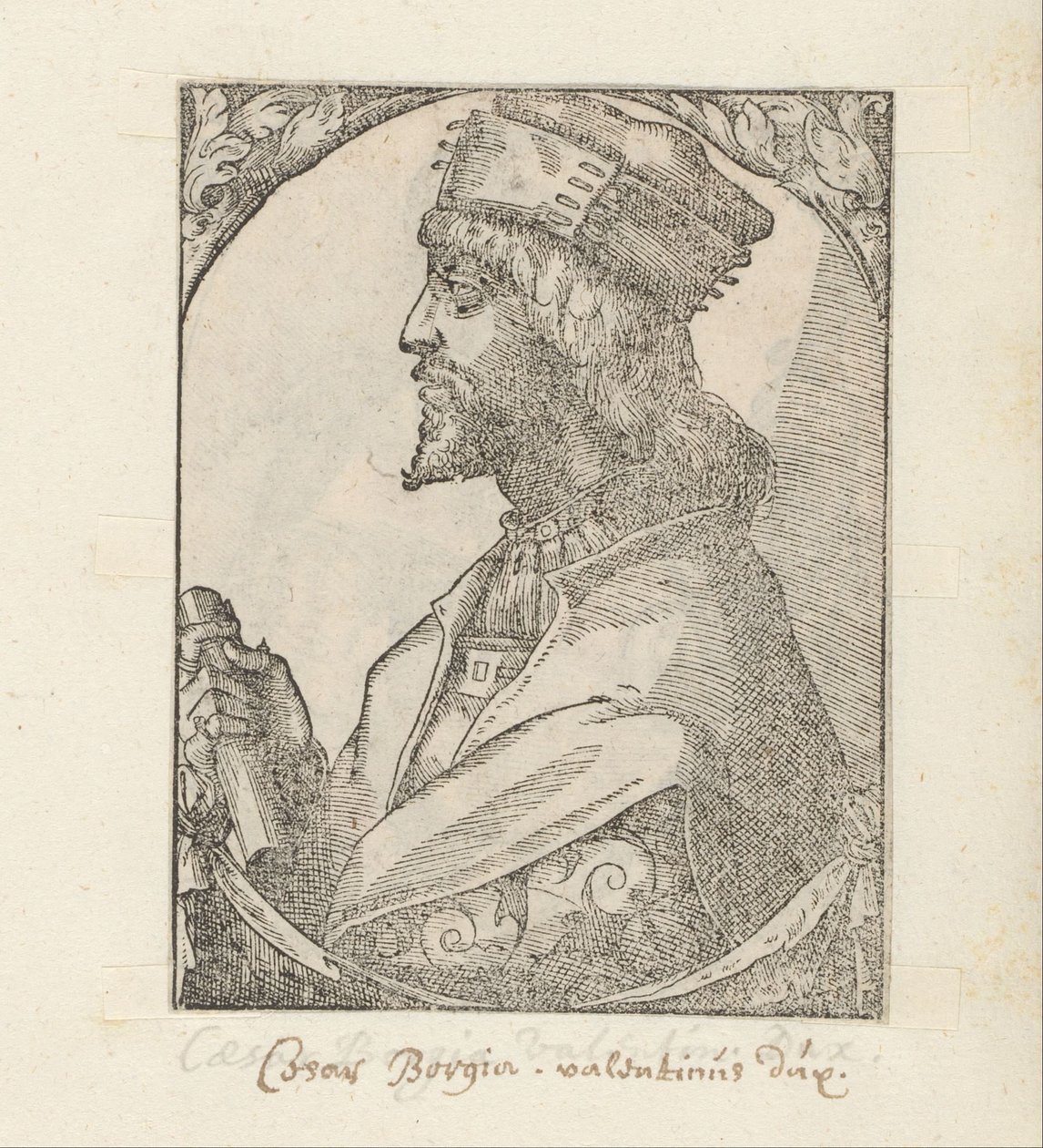 Portrait of Cesare Borgia by Anonymous