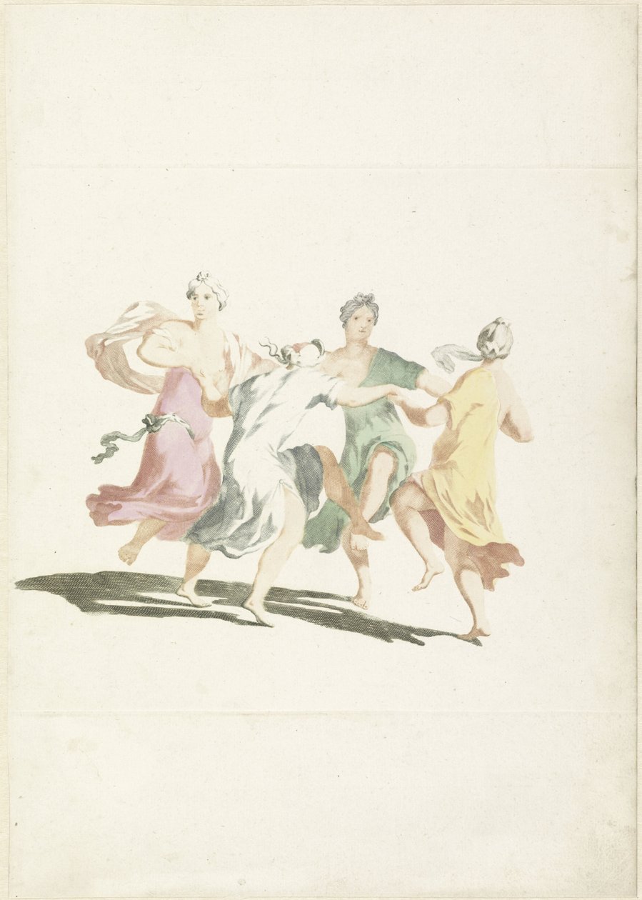 Four Dancing Women by Anonymous