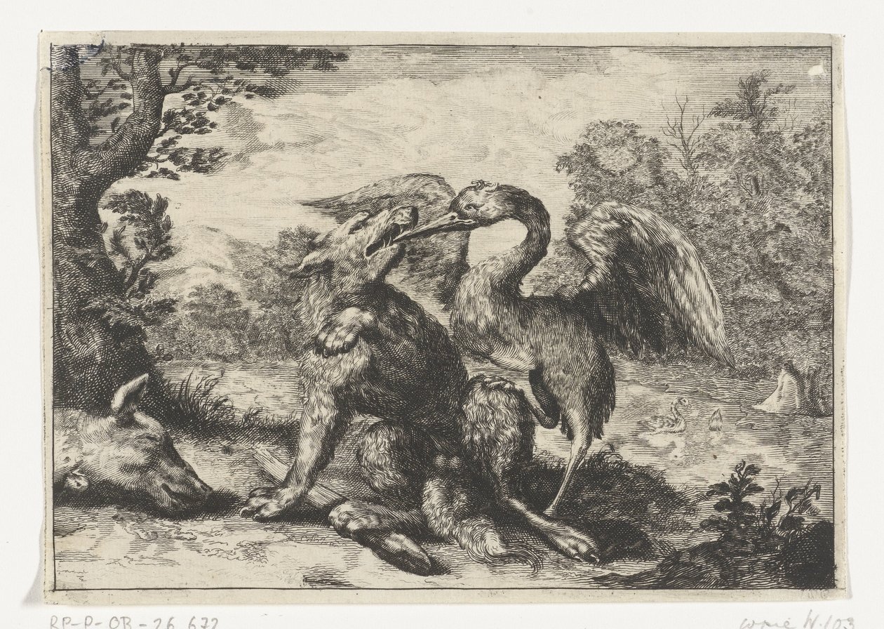 Wolf and Crane by Anonymous
