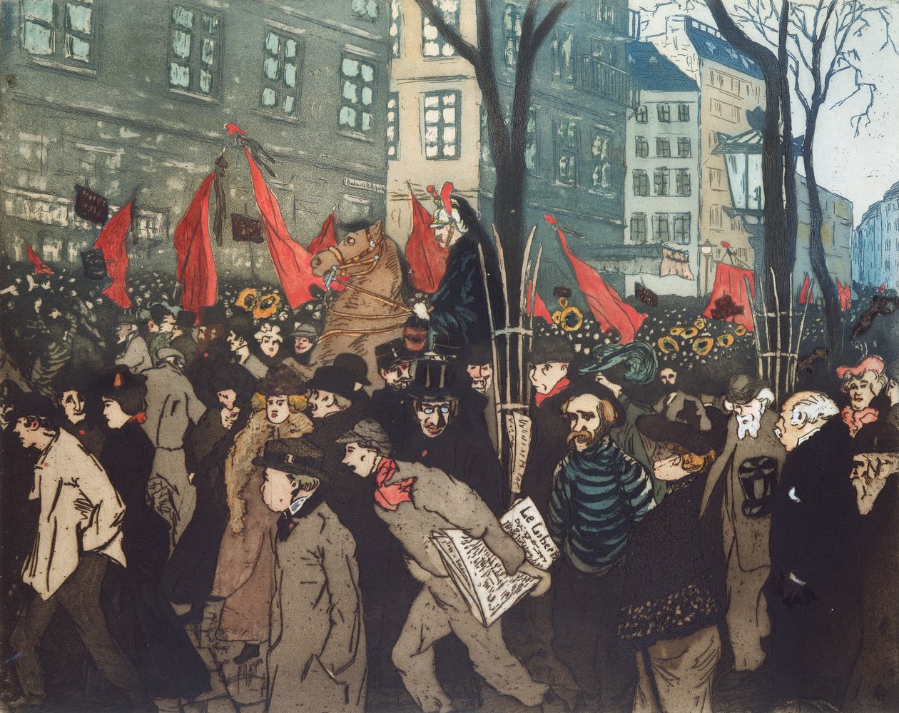 Funeral of Clemence Louise Michel, January 22 by Anonymous Anonymous