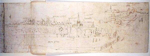 Bruges by Anthonis van den Wyngaerde