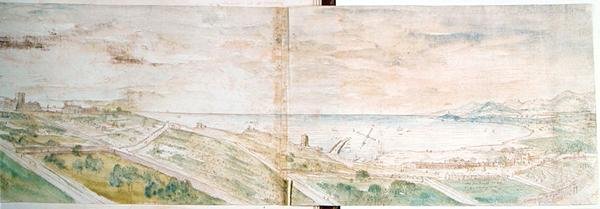 View of Tarragona by Anthonis van den Wyngaerde