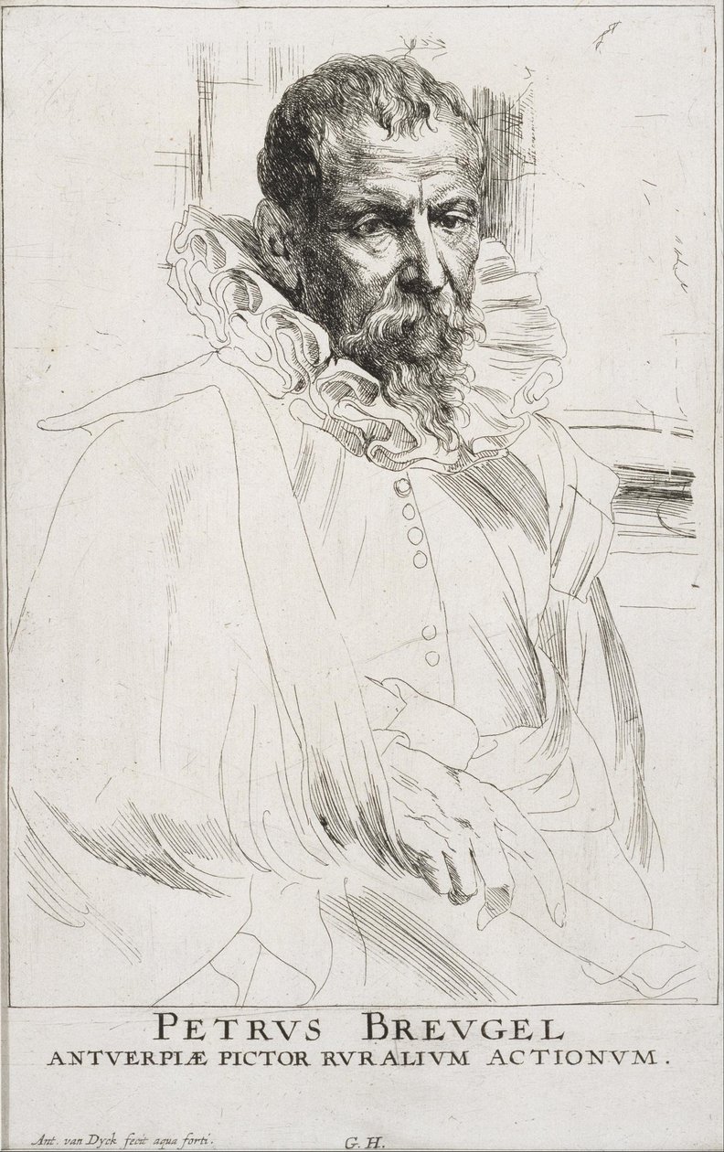 Pieter Brueghel by Anthony van Dyck