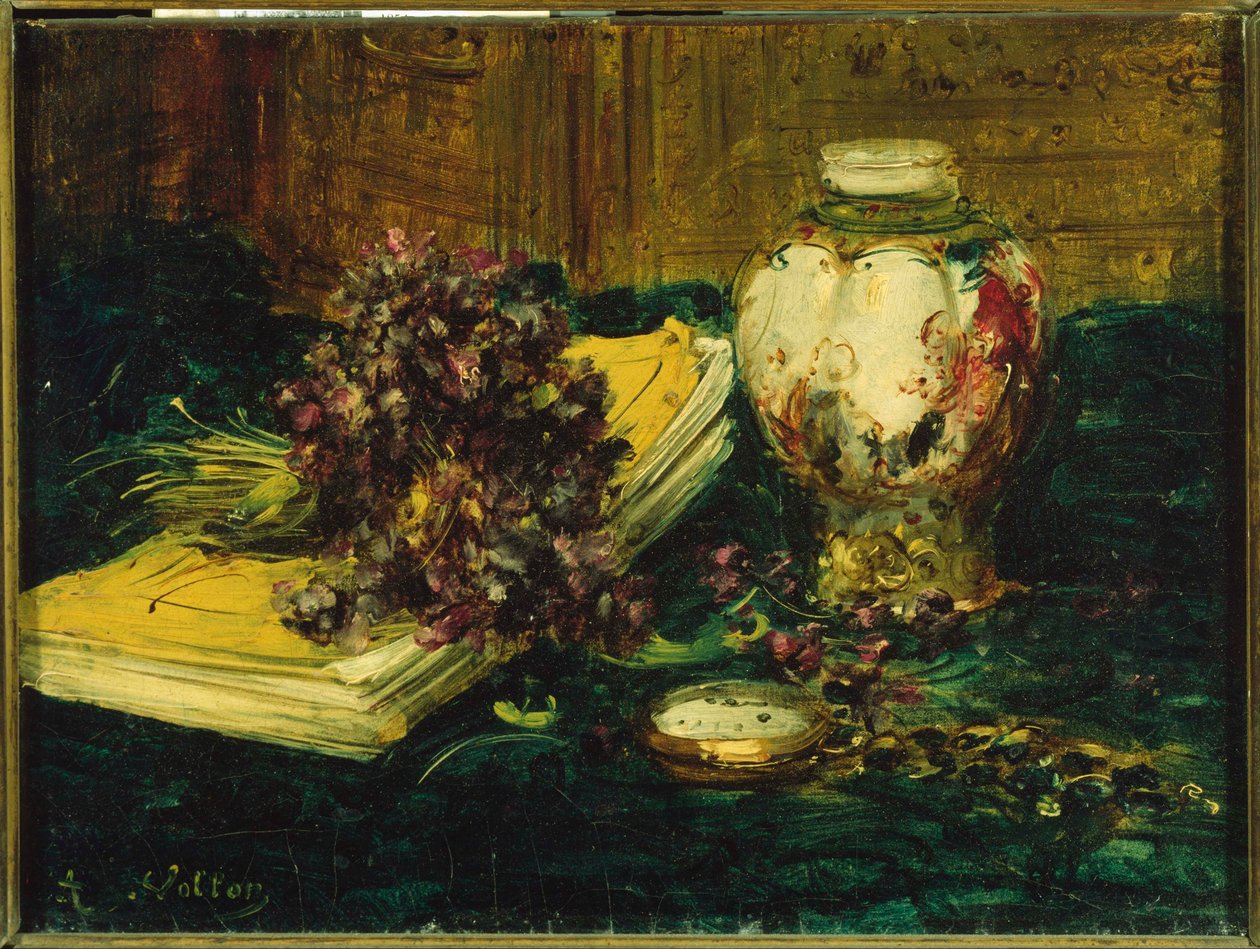 Violets by Antoine Vollon