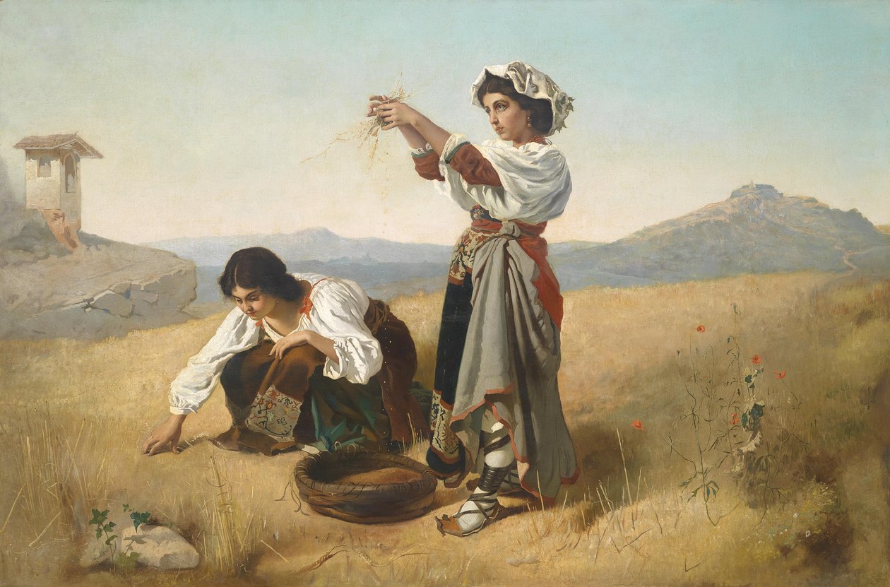 After the Harvest by Anton Romako