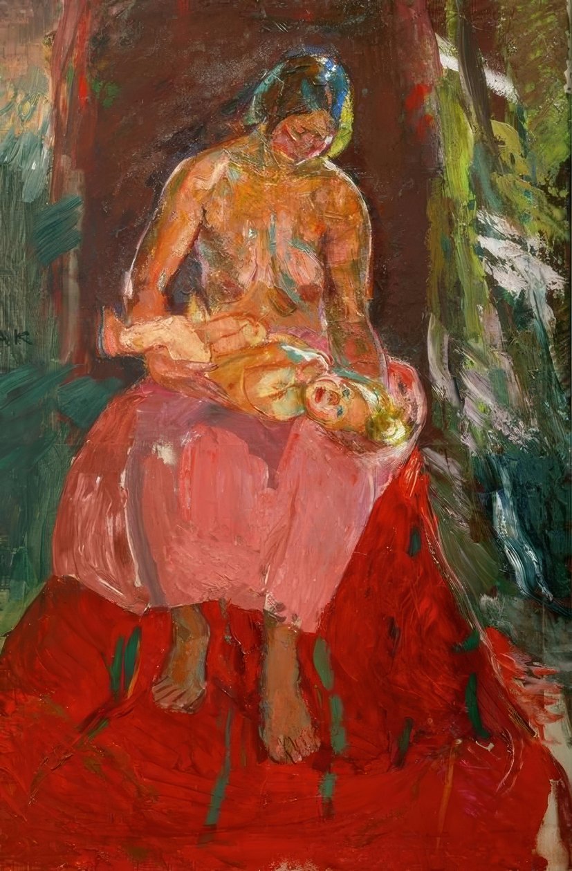 Mother and Child by Anton Kolig