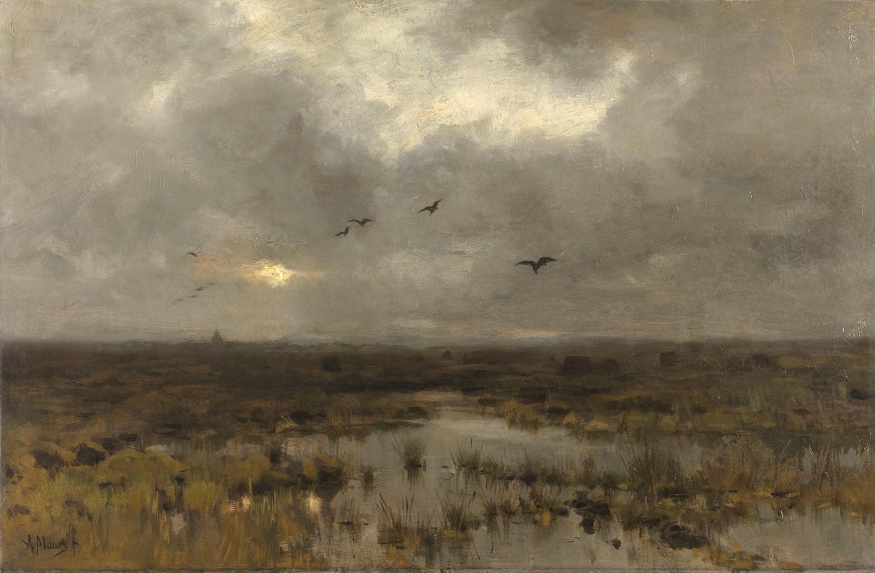 The Marsh by Anton Mauve