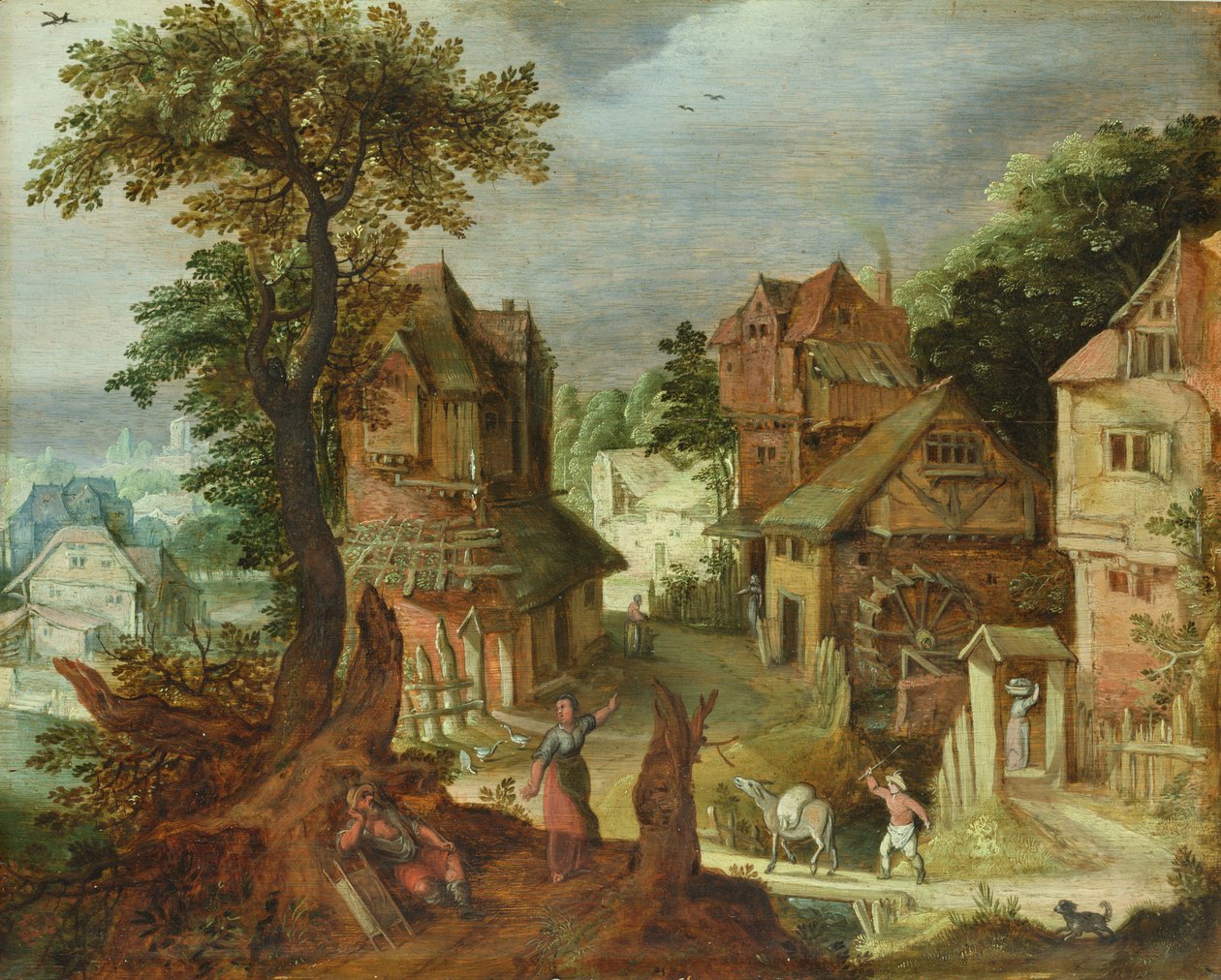 Village landscape by Anton Mirou