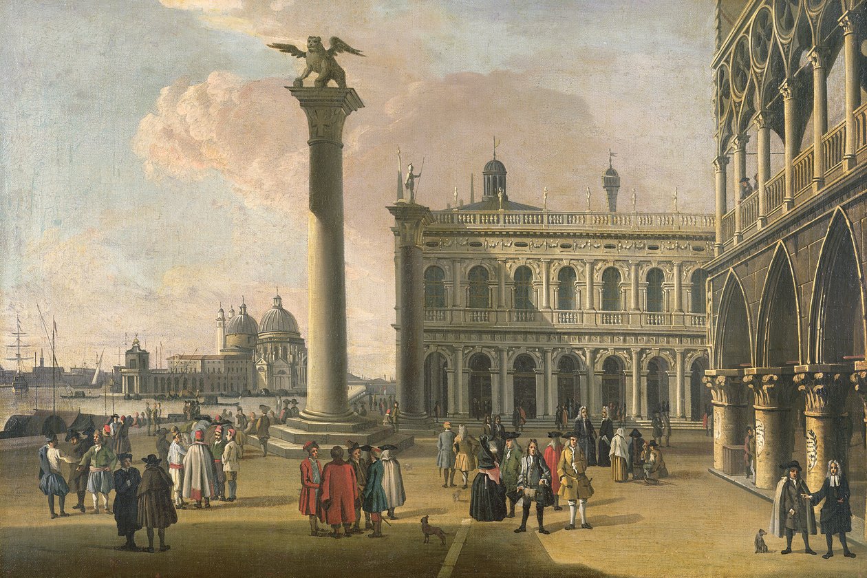 A View of the Piazzetta Looking West by Giovanni Antonio Canal