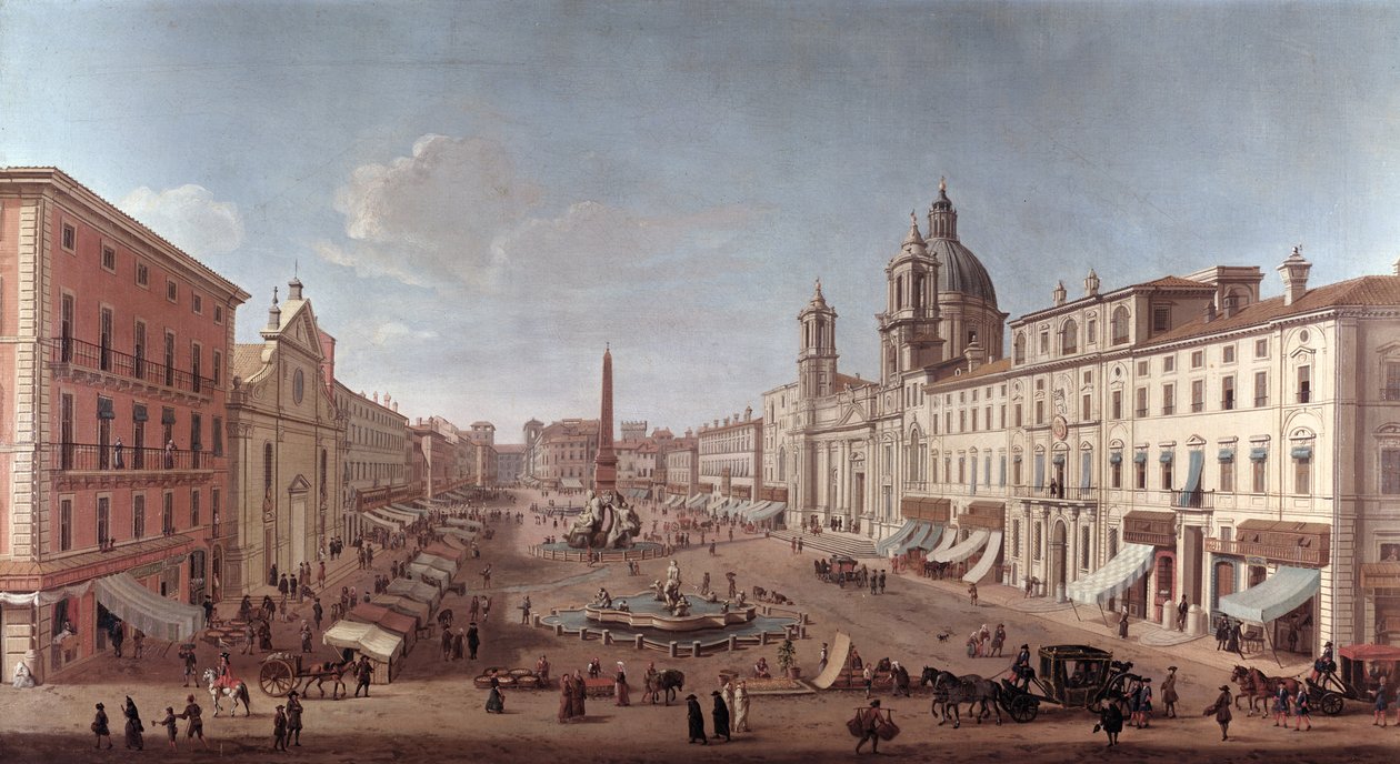 Piazza Navona, Rome by Antonio Joli