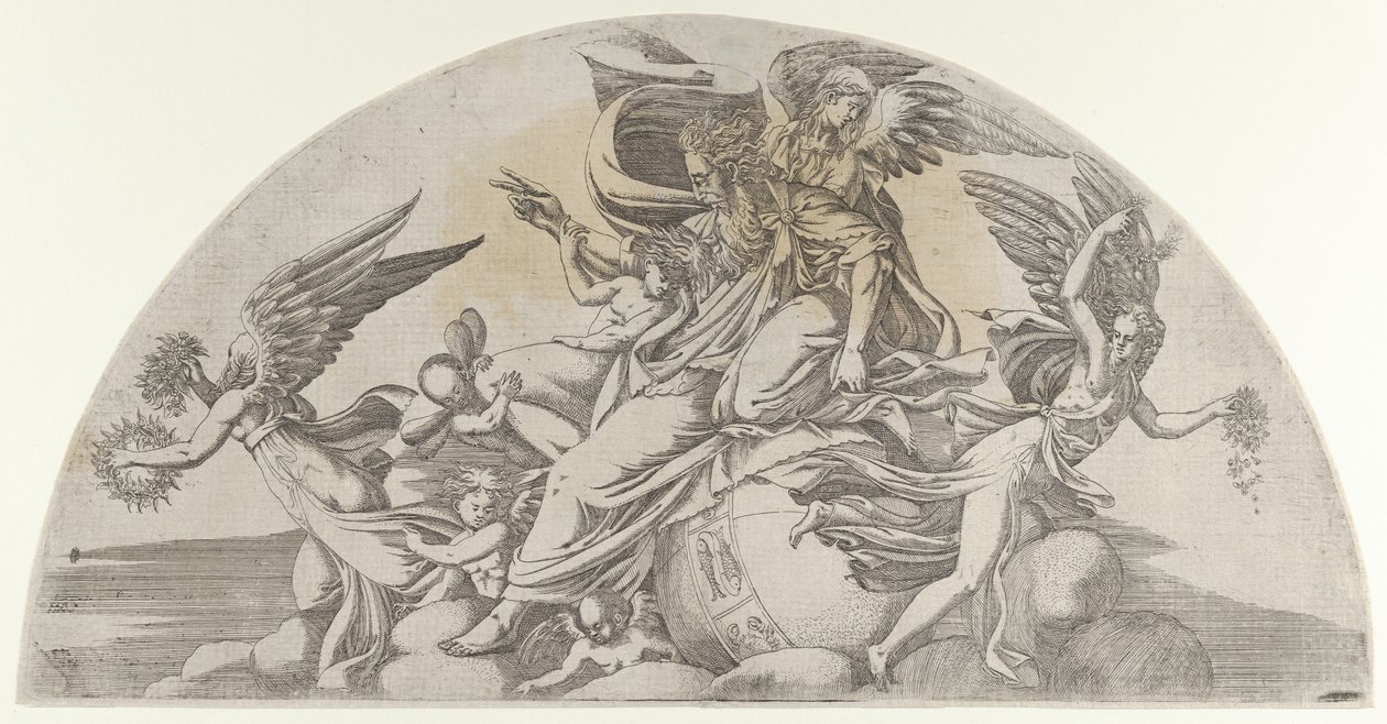 God Seated on the World, 1540-45 by Antonio Fantuzzi