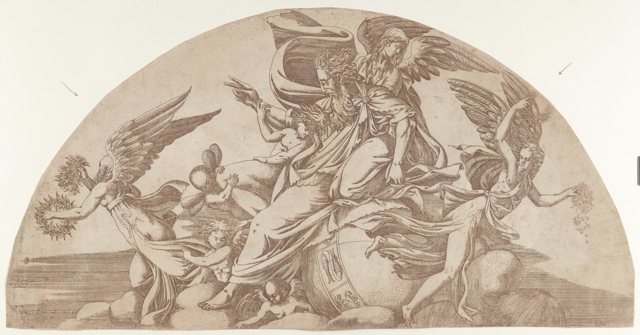 God Seated on the World, 1540-45 by Antonio Fantuzzi