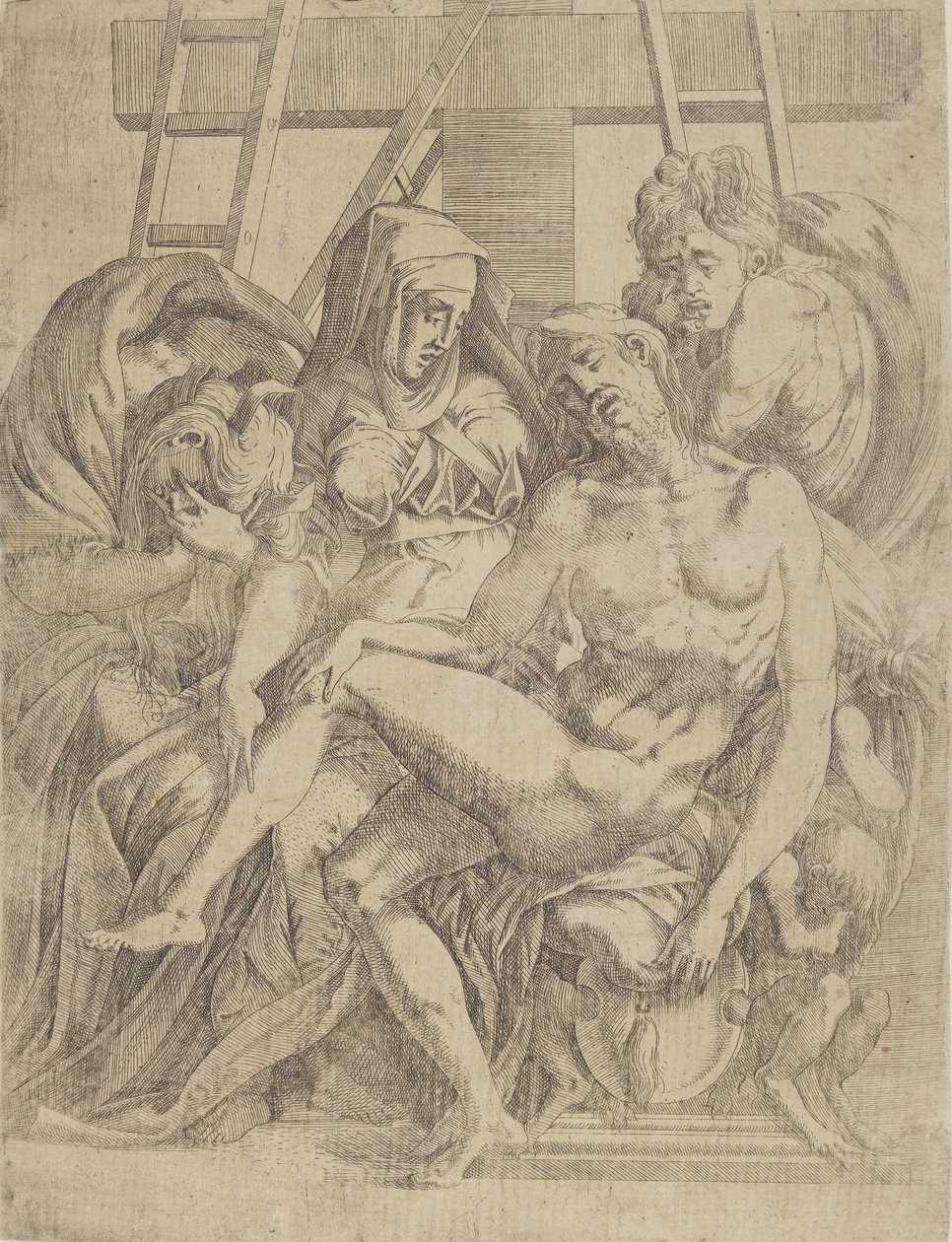 Pieta, 1540-45 by Antonio Fantuzzi