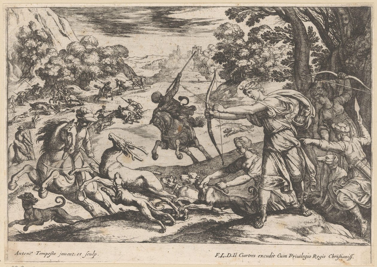 Deer Hunt by Antonio Tempesta