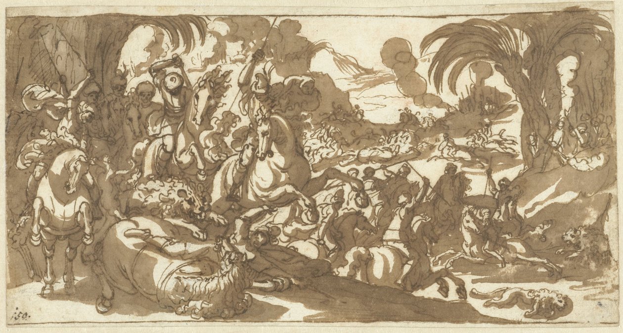 Lion Hunt by Antonio Tempesta