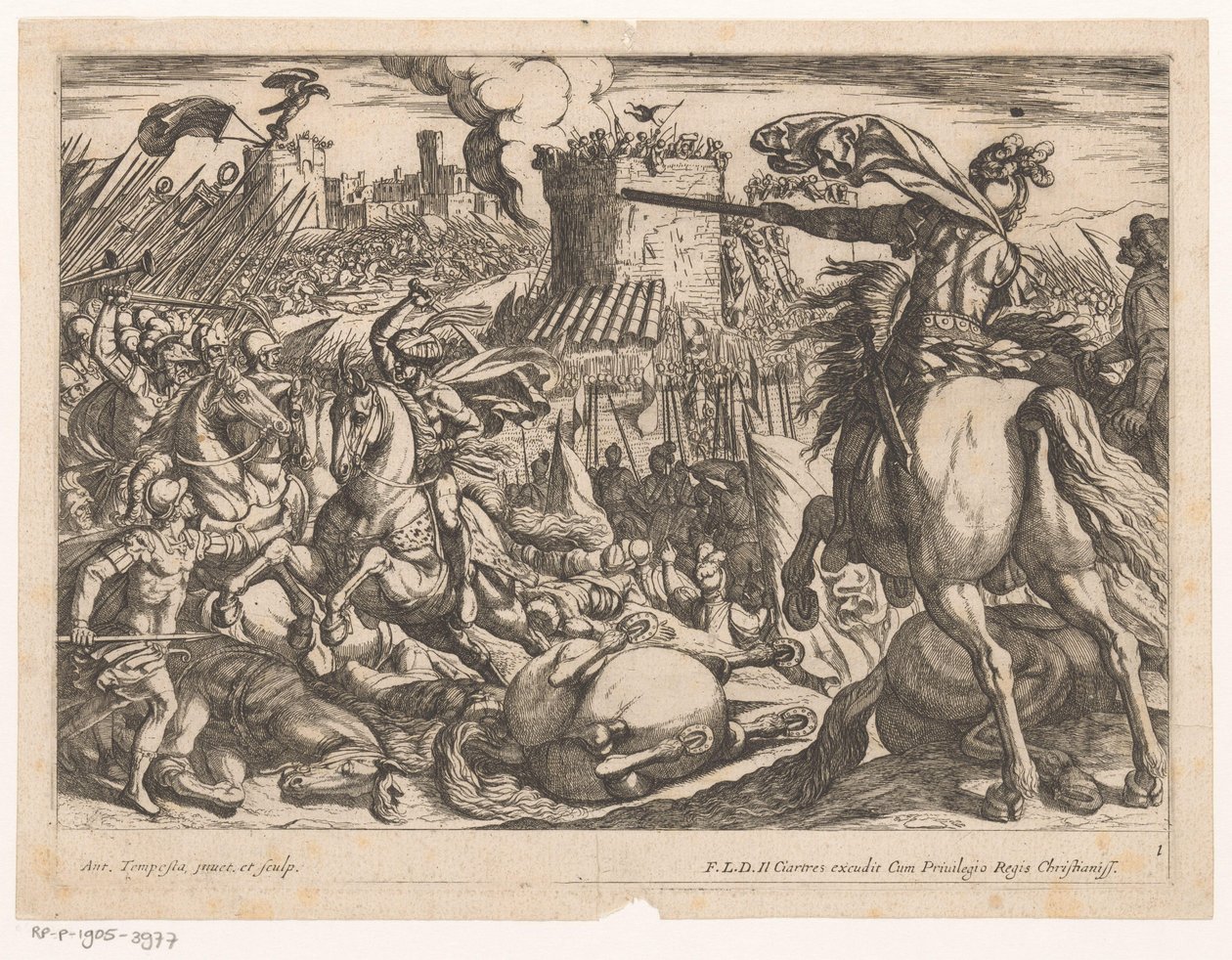 Cavalry Battle by Antonio Tempesta