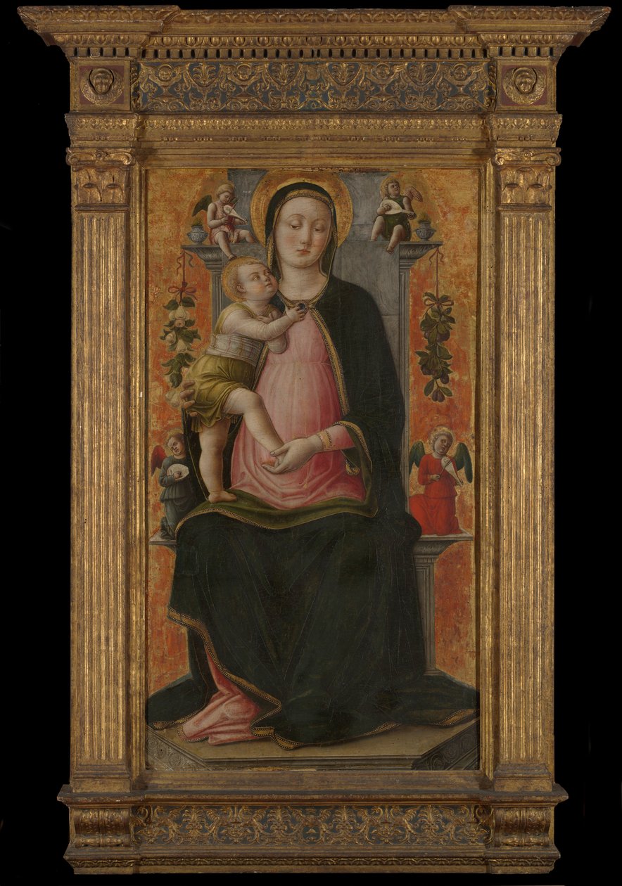 Virgin and Child Enthroned by Antonio Vivarini