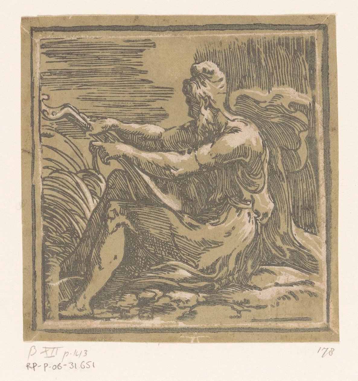 Man with Lute by Antonio da Trento