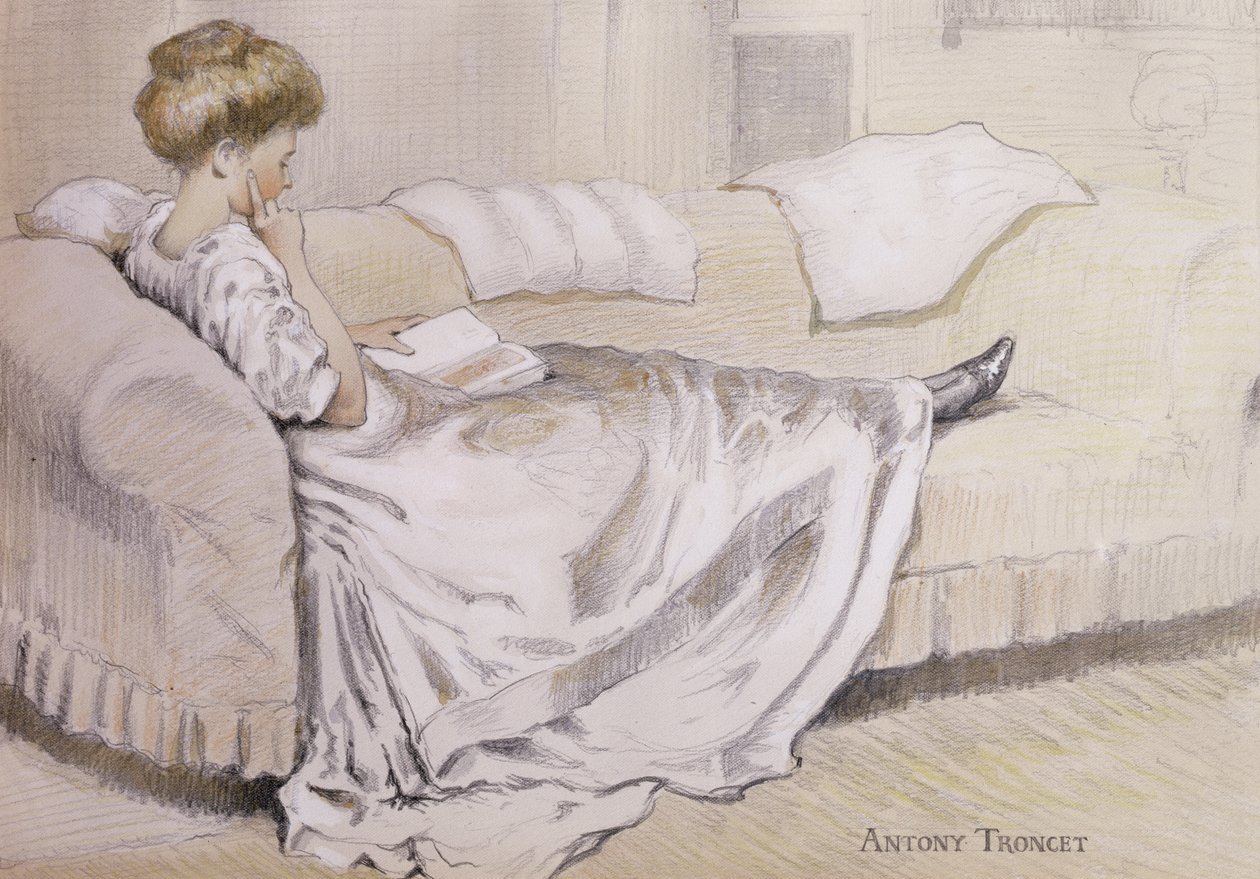 Girl Reading by Antony Troncet