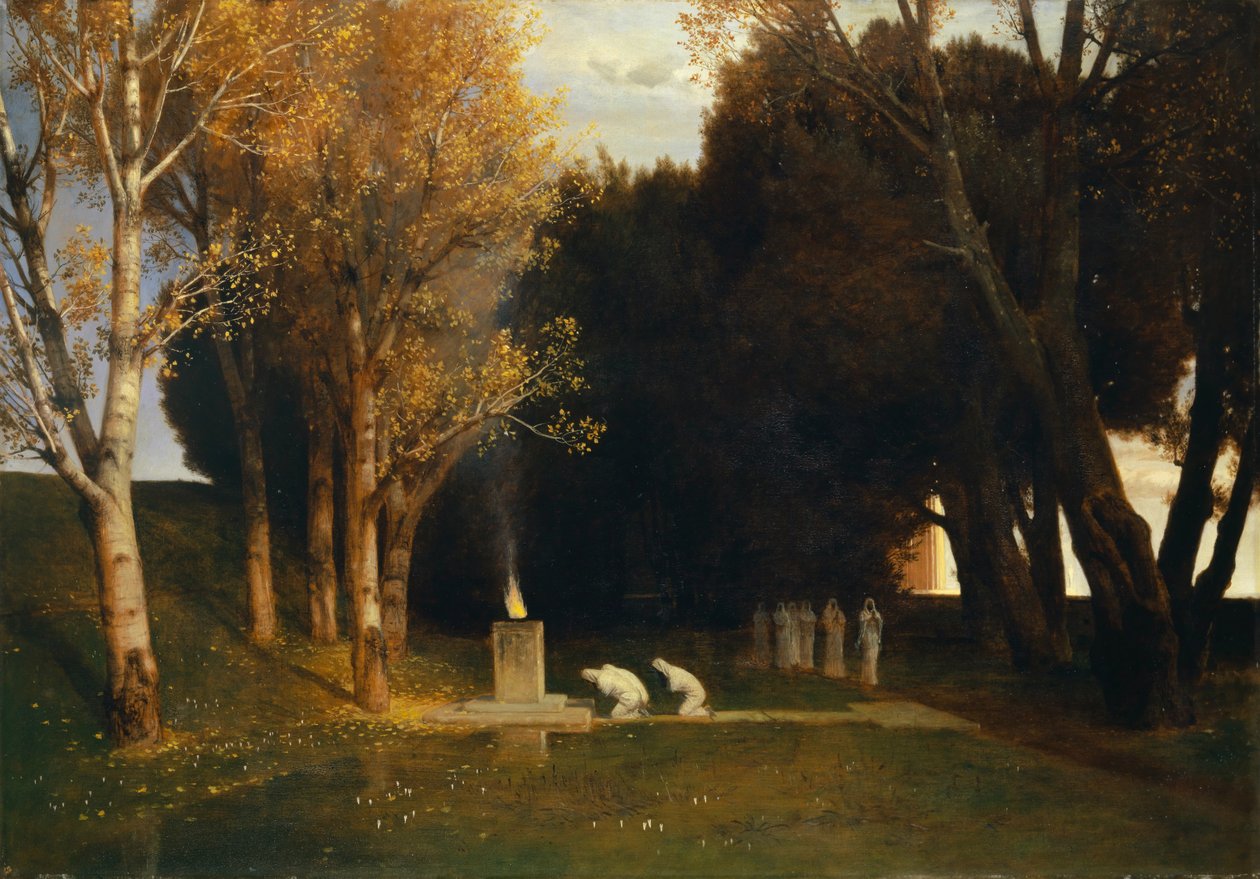 Sacred Grove by Arnold Böcklin
