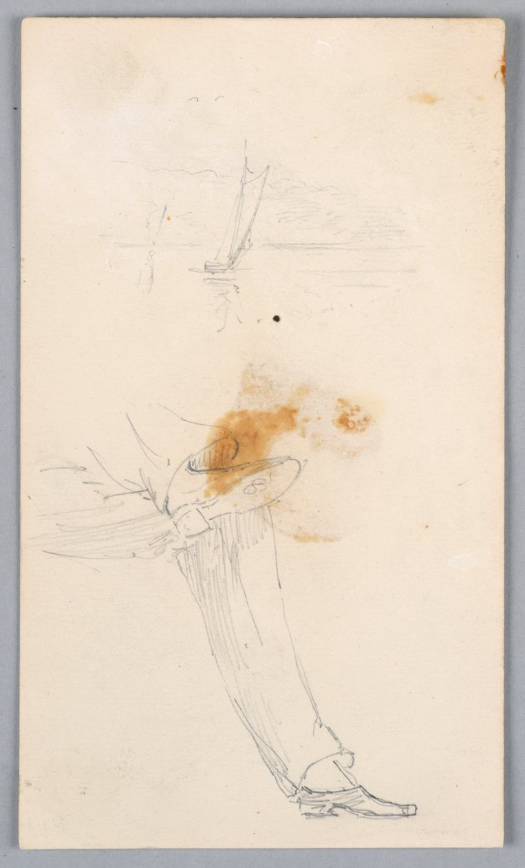 Sketch of Crossed Legs by Arnold William Brunner