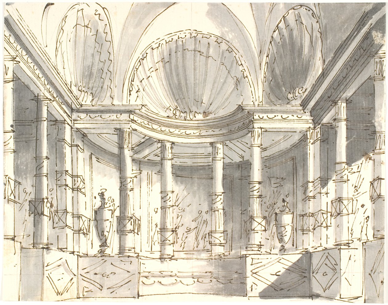 Interior with Columns by Aron Wallick