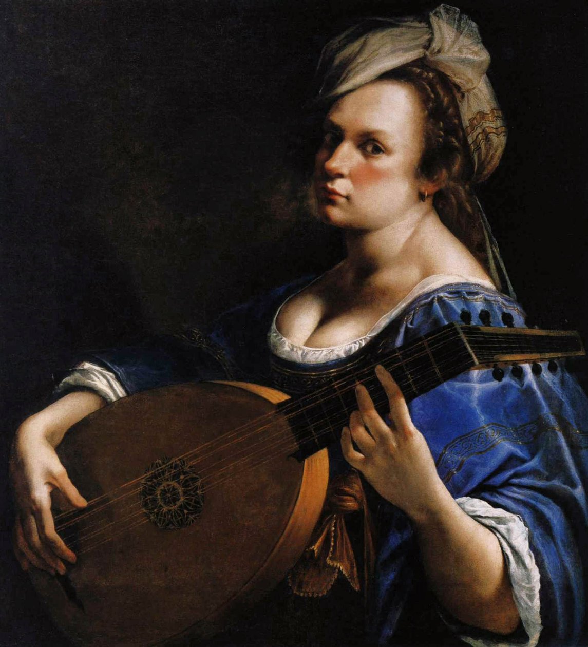 Self-Portrait as a Lute Player, c.1615-18 by Artemisia Gentileschi