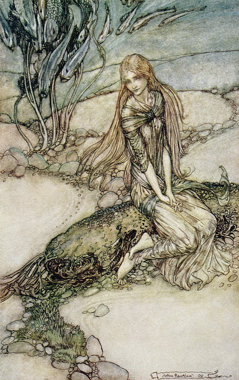 Undine, Illustration from the Book by Baron Friedrich de la Motte Fouque by Arthur Rackham