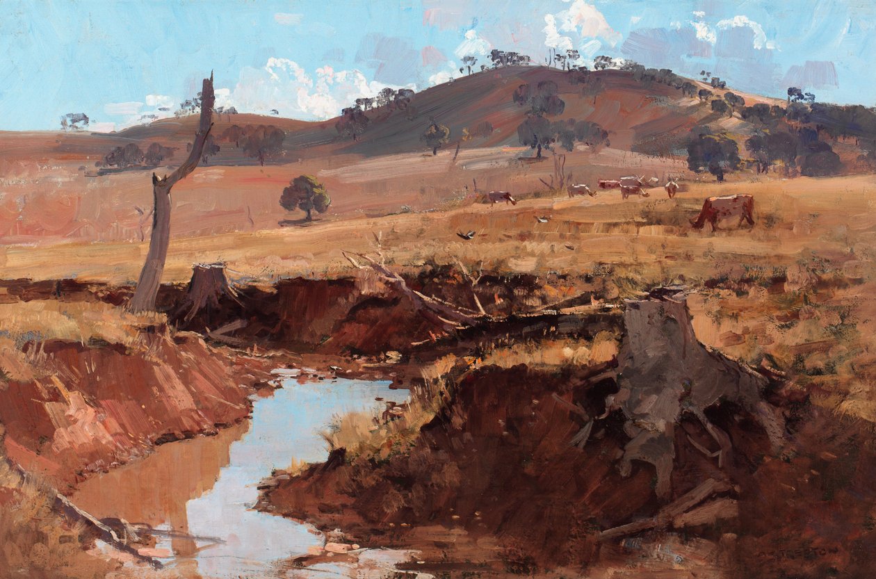 The Creek by Arthur Streeton