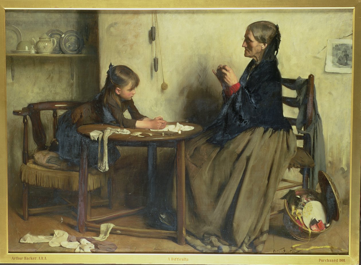 A Difficulty by Arthur Hacker