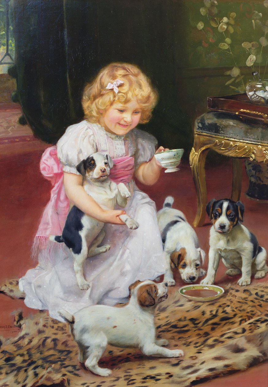Tea Time by Arthur John Elsley