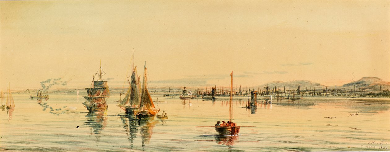 Dundee from the River by Arthur Lee