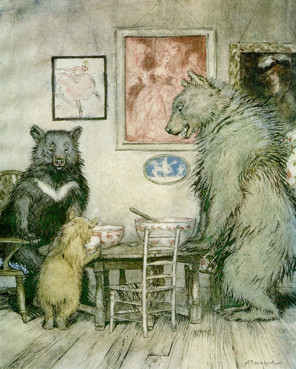 The Three Bears by Arthur Rackham