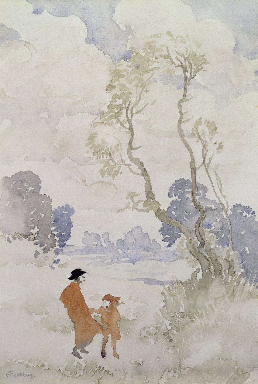 Windy Day by Arthur Rackham